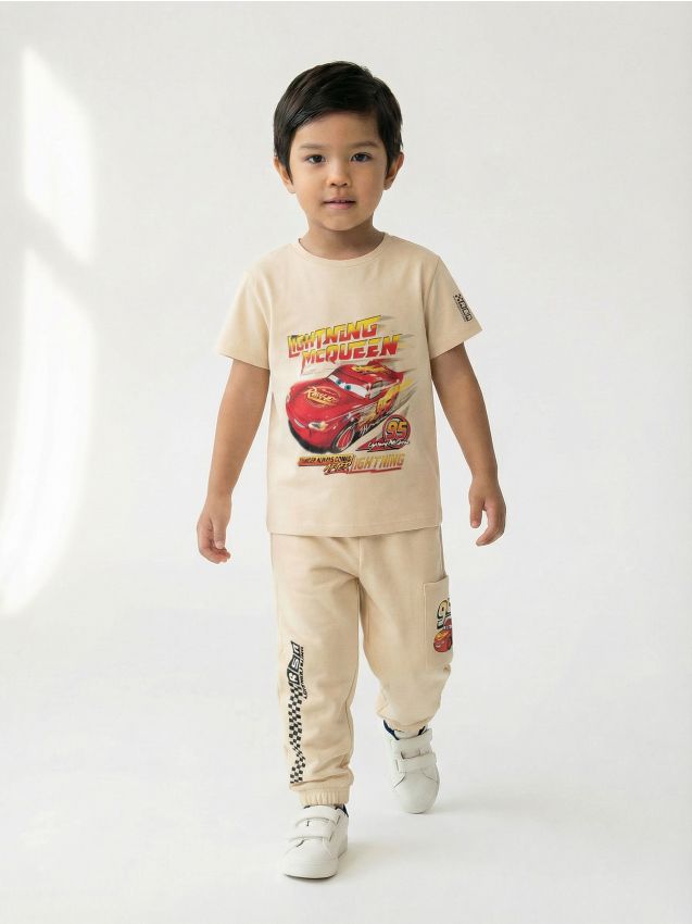 Sinsay - Tricou Cars - nude