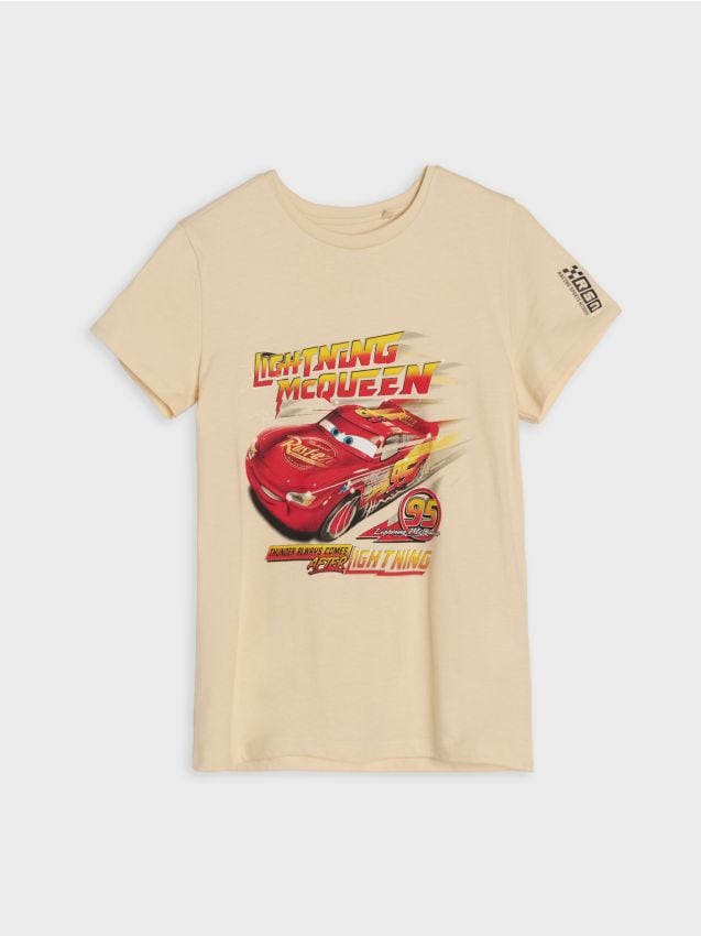 Sinsay - Tricou Cars - nude