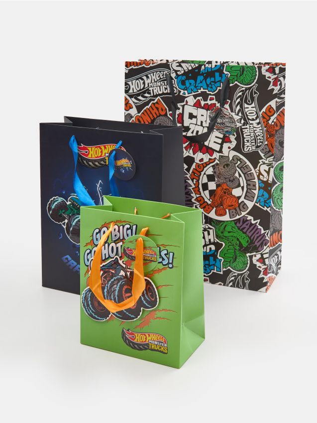 Sinsay - Set de 3 sacoșe pentru cadouri Hot Wheels - multicolor