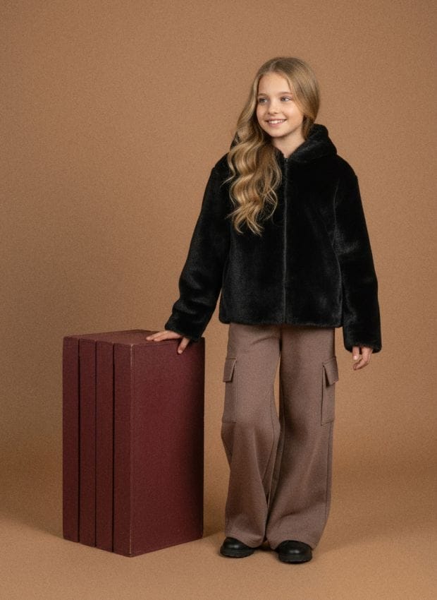 Sinsay - Pantaloni wide leg - maro