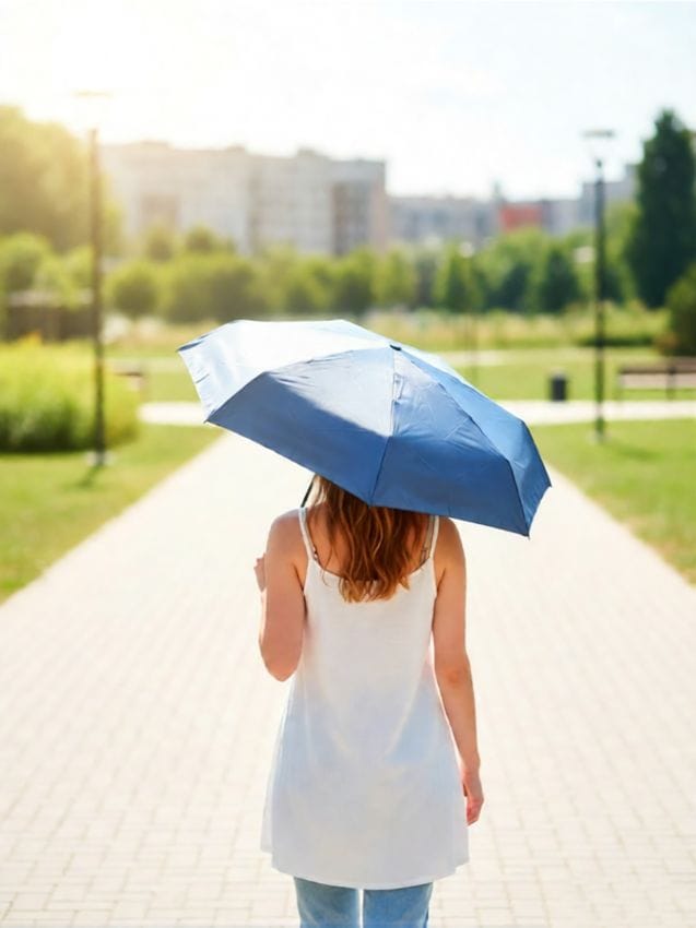 Sinsay - Umbrelă cu husă - bleumarin