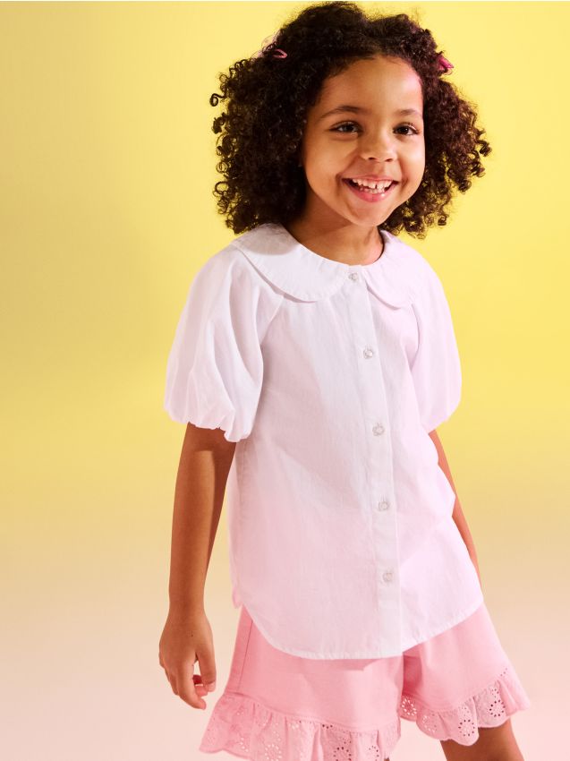 Sinsay - Șorturi din bumbac - roz-pastel