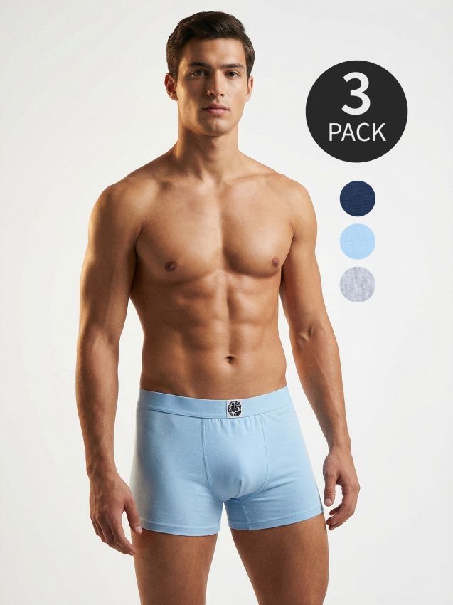 Sinsay - Boxeri din bumbac 3 pack - gri deschis