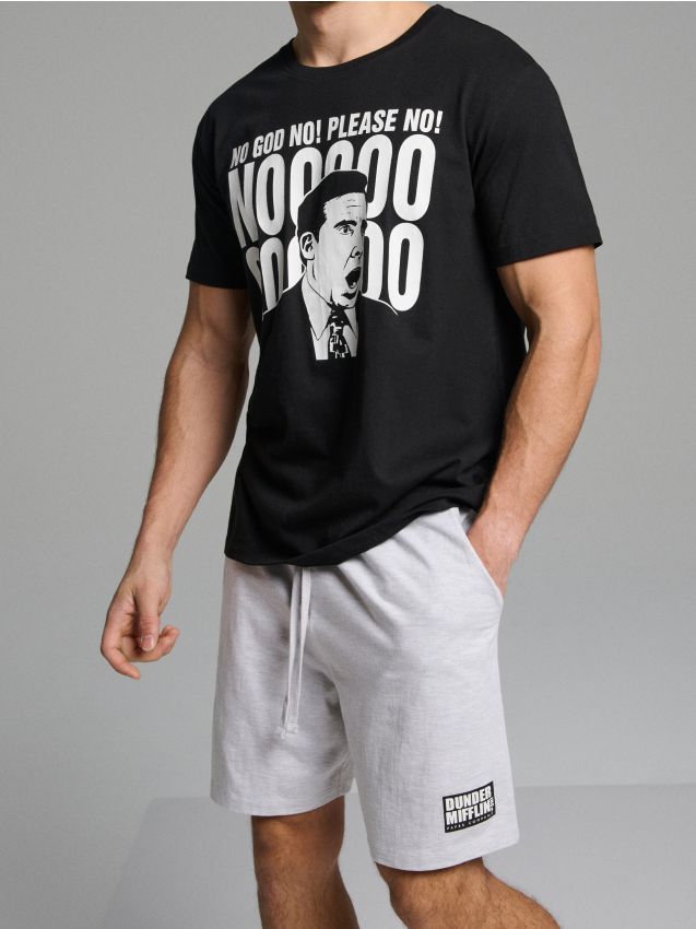 Sinsay - Bawełniana piżama dwuczęściowa z nadrukiem The Office - wielobarwny