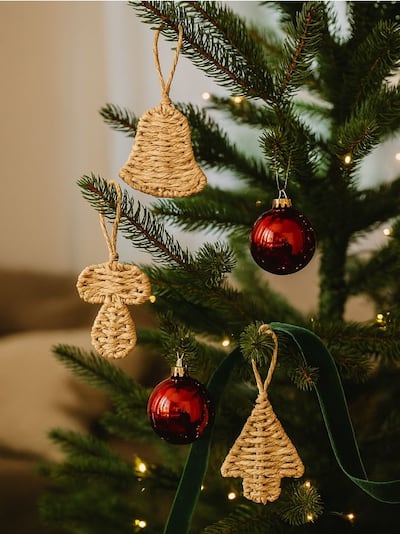 Přírodní vánoční ozdoby 3 pack