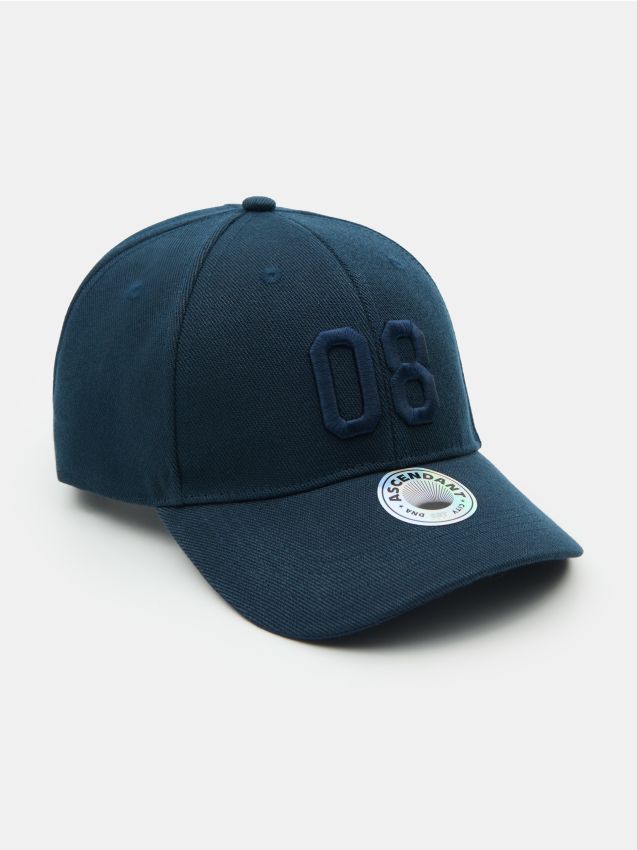 Sinsay - Șapcă cu cozoroc cu broderie - bleumarin