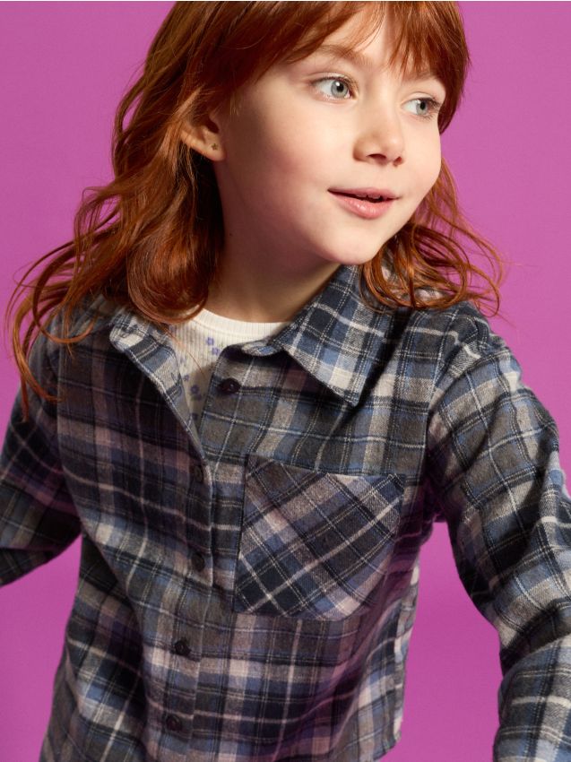 Sinsay - Cămașă din bumbac în carouri - multicolor