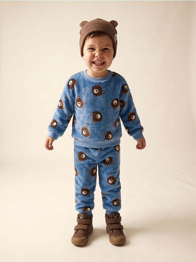 Sinsay - Set bluză și pantaloni sport - light blue