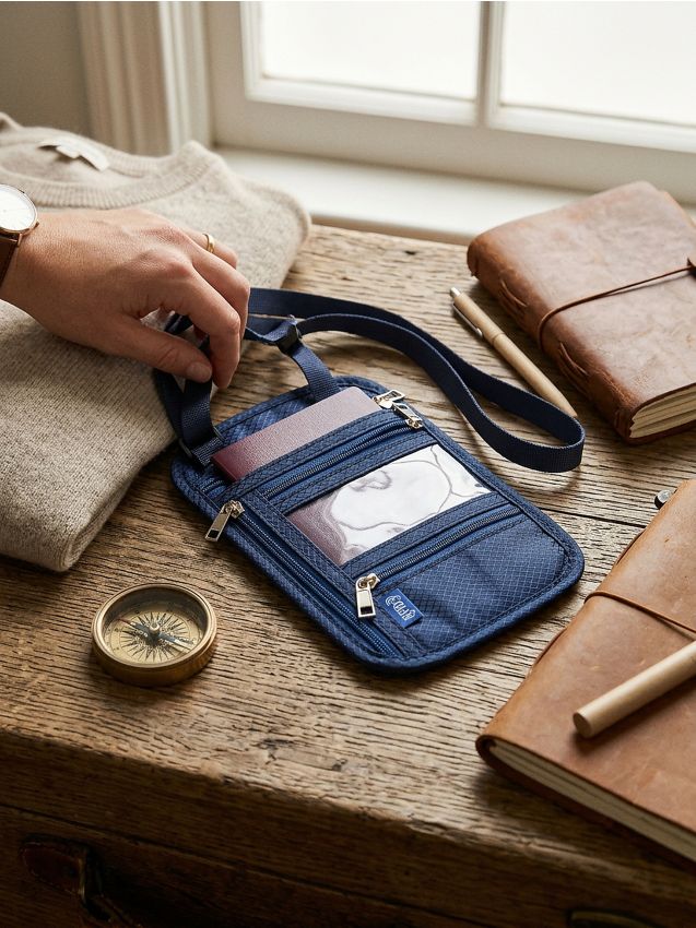 Sinsay - Husă pentru pașaport - bleumarin