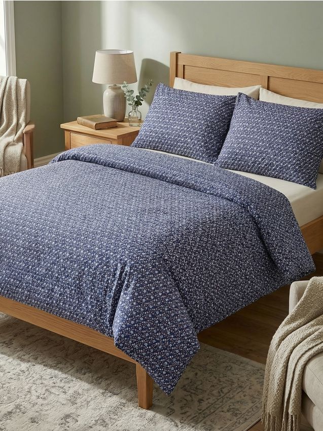 Sinsay - Set cu lenjerie de pat - bleumarin