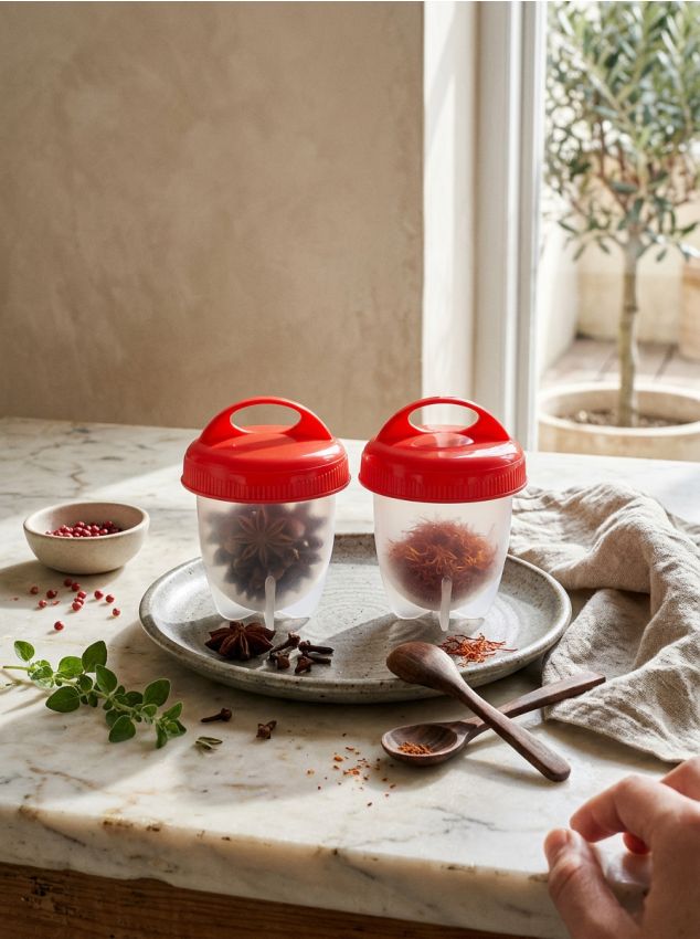 Sinsay - Set de 6 recipiente - roșu