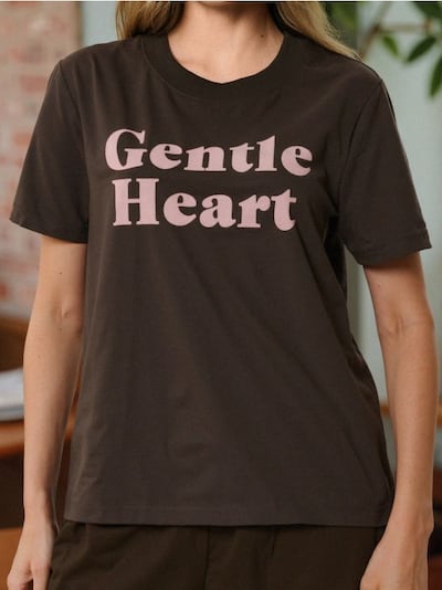 Βαμβακερό T-shirt με στάμπα