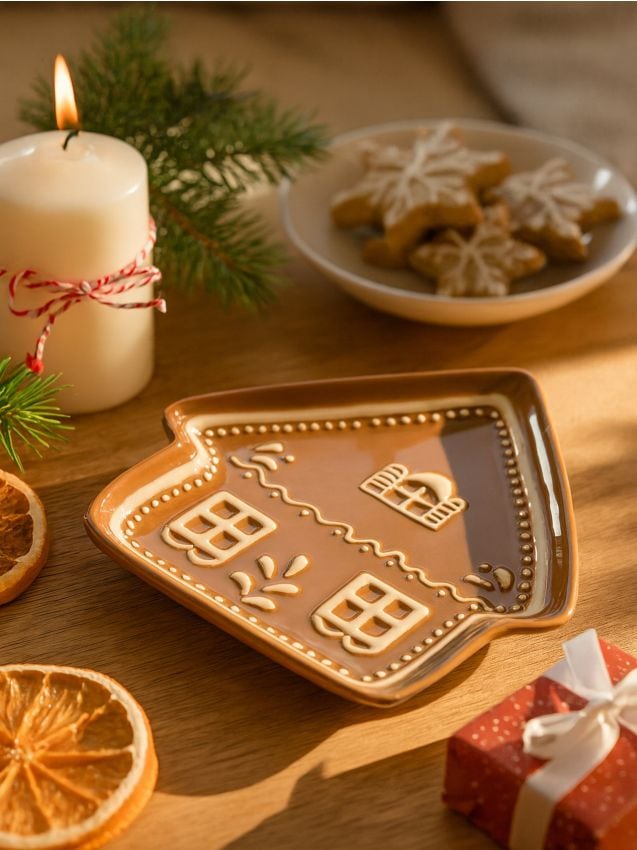 Sinsay - Tanier s vianočným motívom - zlatohnedá