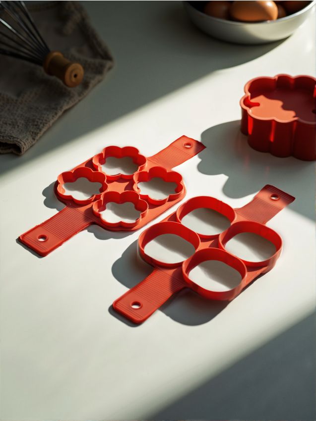 Sinsay - Forme pentru prăjit ouă – set de 2 - roșu