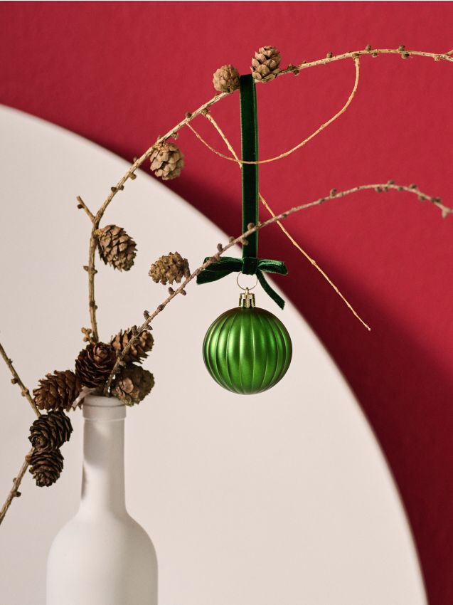 Sinsay - Závesy na ozdoby 12 kusov - tmavozelená