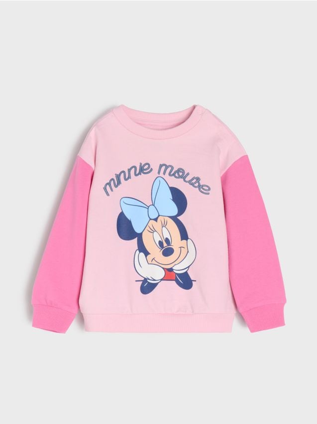Sinsay - Суитшърт С Обло Деколте И Щампа Minnie Mouse