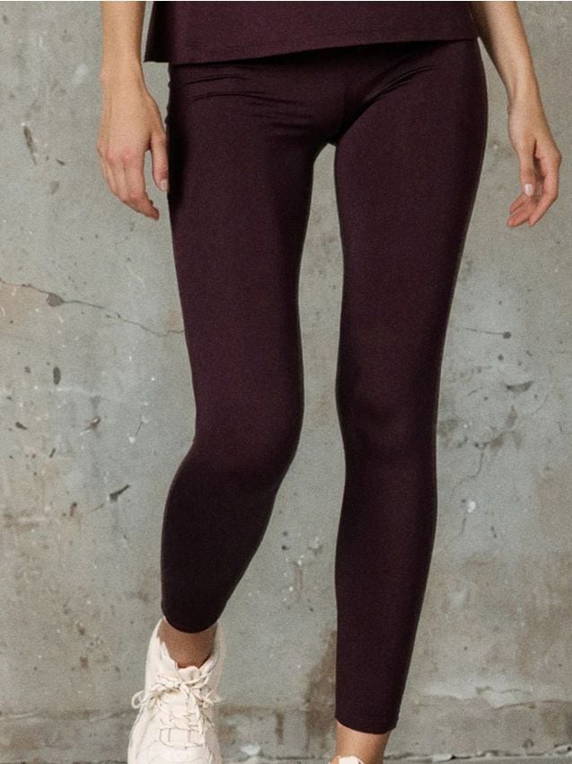 Sinsay - Športové legíny - burgundská červená