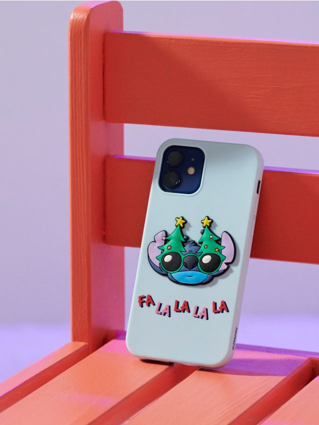 Sinsay - Vianočné puzdro na iPhone 12/12 Pro Stitch - svetlomodrá