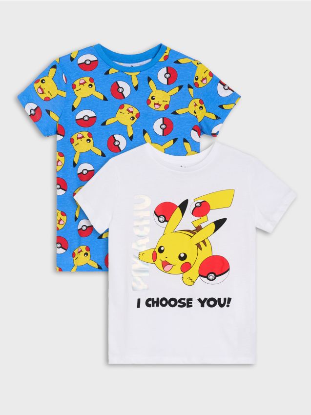 Sinsay - Памучни Тениски С Принт Pokémon 2 Pack