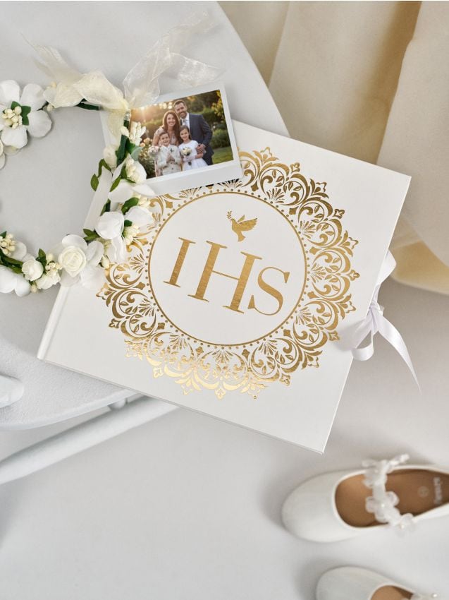 Sinsay - Album foto de Prima Împărtășanie tip scrapbook - alb