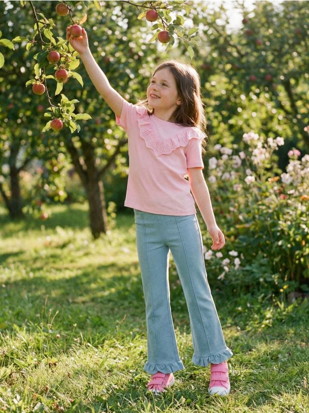 Sinsay - Colanți evazați - albastru