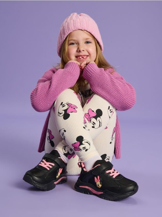 ♡minnie♡ Cool Club, Trampki slip on dziewczęce, różowe, Myszka Minnie