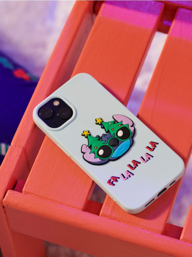 Sinsay - Vianočné puzdro na iPhone 13/14 Stitch - svetlomodrá