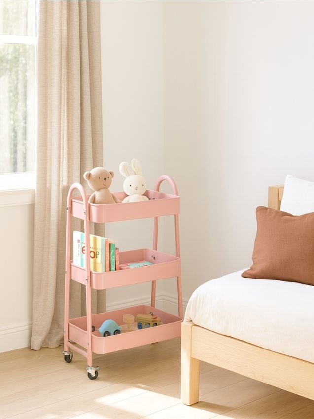 Sinsay - Regál na kolieskach - pastelová ružová