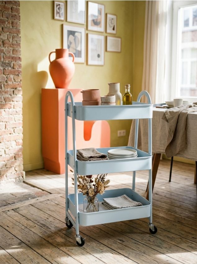 Sinsay - Etajeră pe roți - albastru-pal