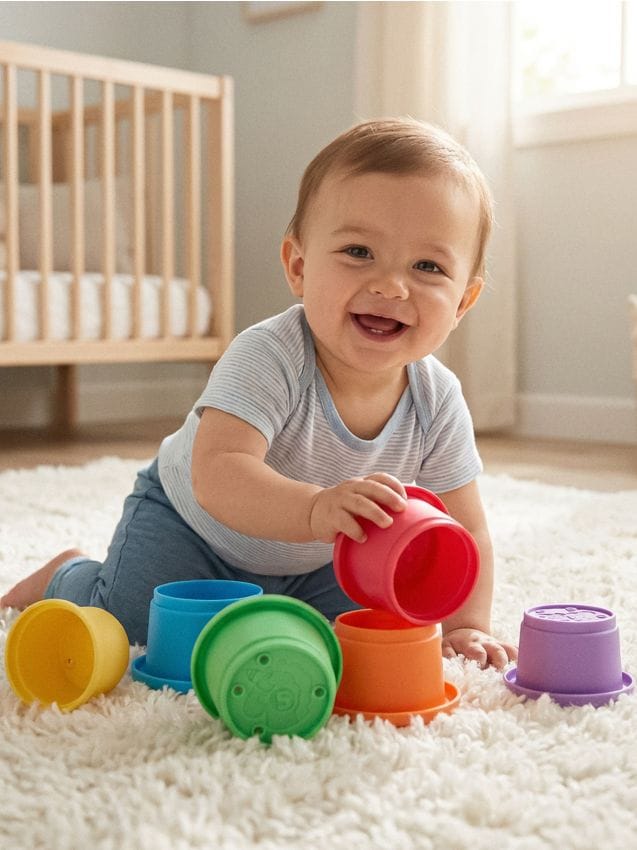 Sinsay - Piramidă din cănițe – set 6 piese - multicolor