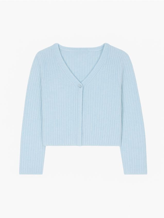 Sinsay - Sweter zapinany na guzik - niebieski