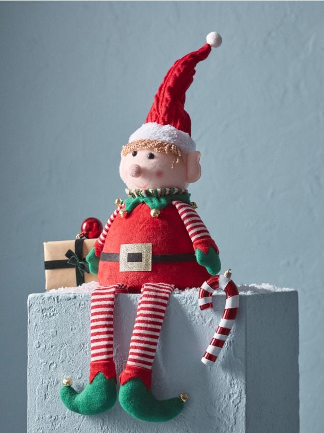 Sinsay - Decorațiune de Crăciun de sine stătătoare în formă de elf - roșu