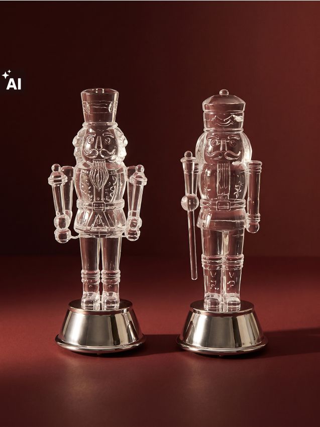 Sinsay - Set božićnih LED dekoracija u obliku orašara 2 pack
