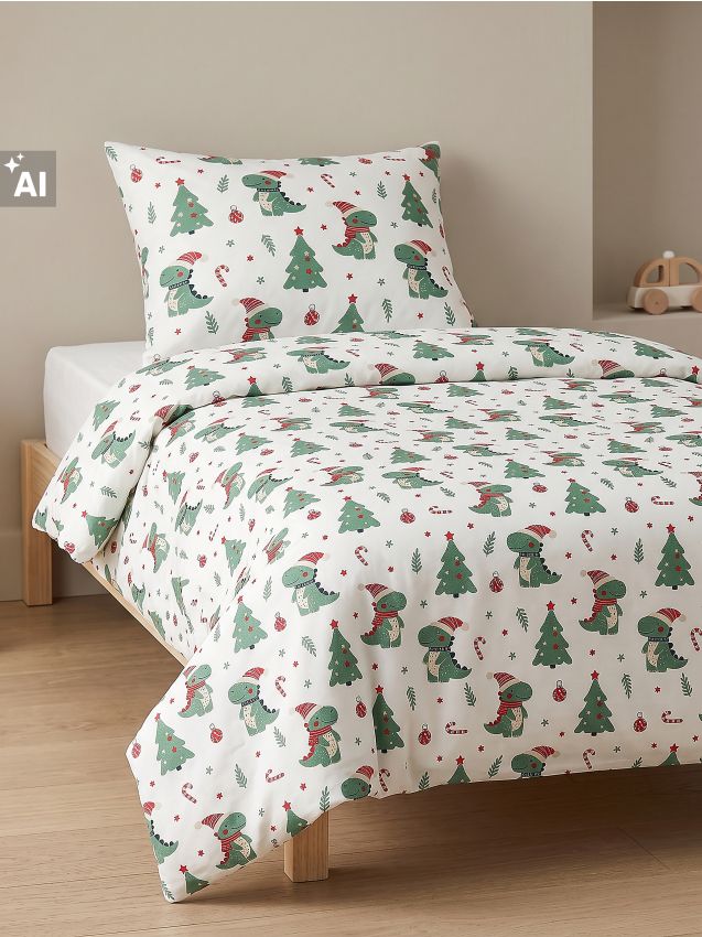 Sinsay - Kokvilnas Ziemassvētku gultas veļas