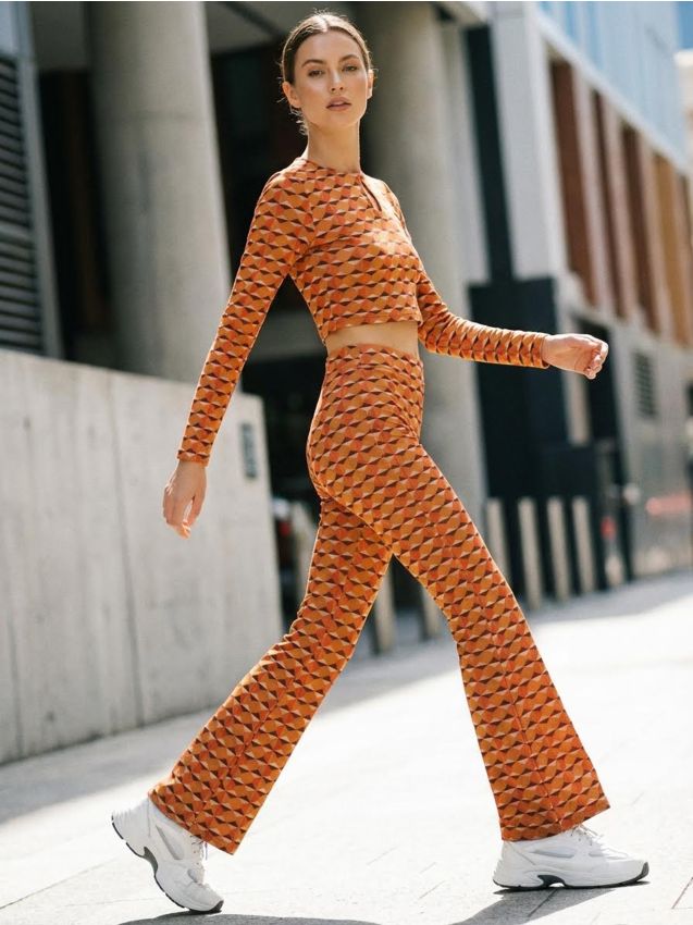 Sinsay - Colanți evazați - multicolor