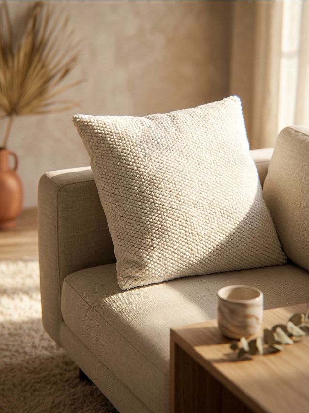 Sinsay - Pernă decorativă - crem