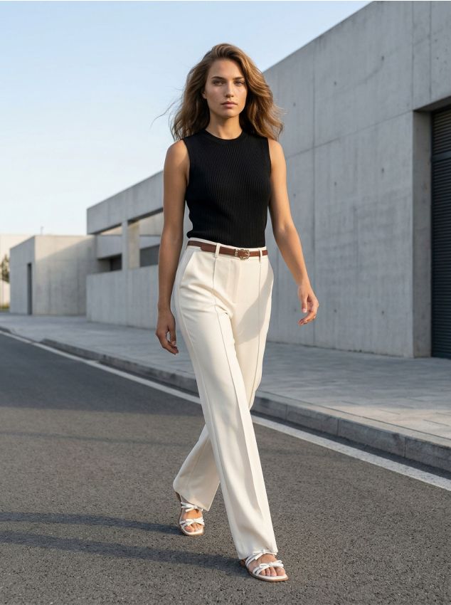 Sinsay - Bluză fără mâneci în rips - negru