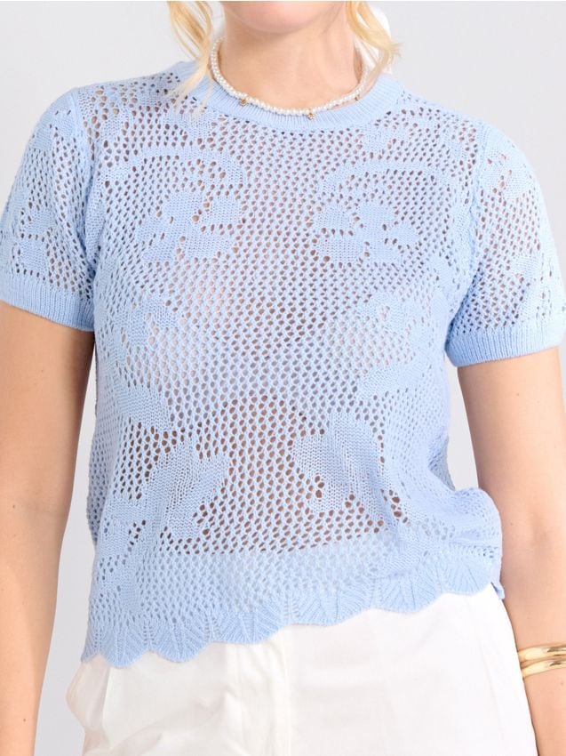 Sinsay - Maglia-blusa - blu pallido