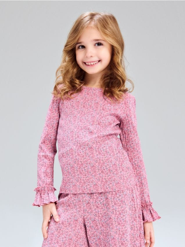 Sinsay - Bluză cu model - roz