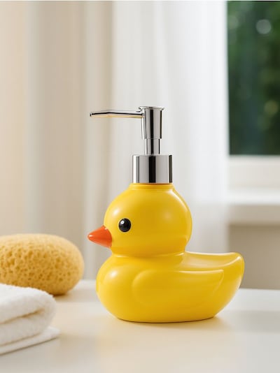 Dozownik na mydło w kształcie kaczuszki