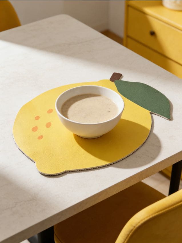 Sinsay - Suport de masă cu motiv de lămâie - galben