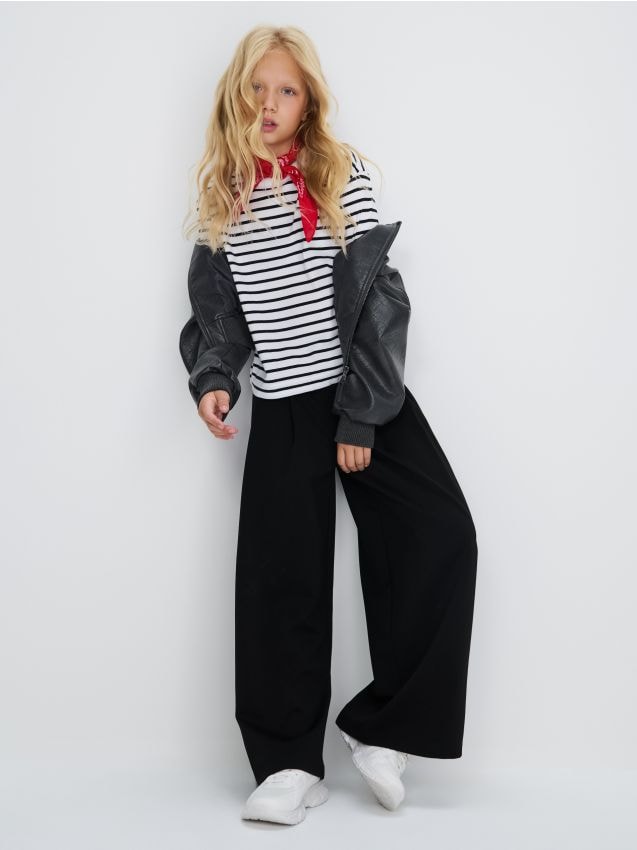 Sinsay - Pantaloni largi - negru