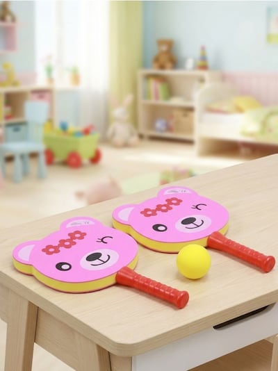 Pallilöögimängu komplekt karu motiiviga