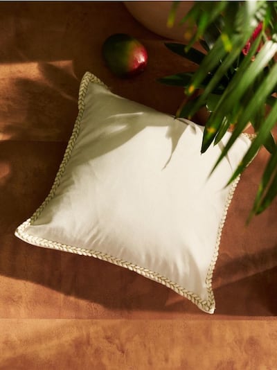 Federa per cuscino con bordo decorativo