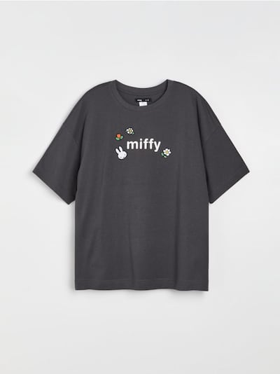 Бавовняна футболка з принтом на спині Miffy