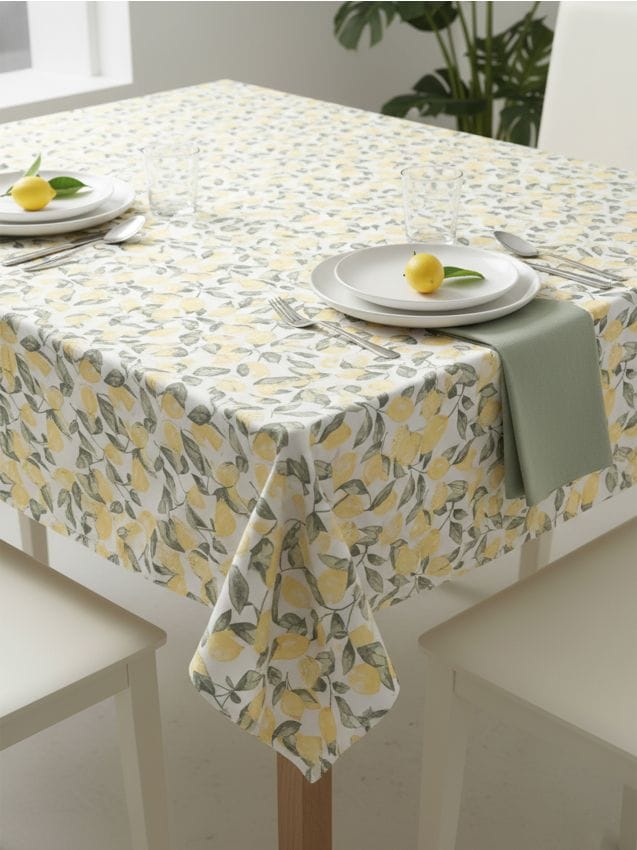 Sinsay - Față de masă cu motiv de lămâi - chihlimbariu