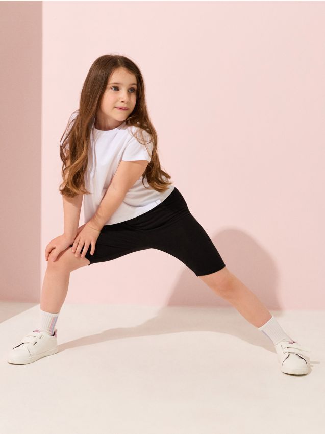 Sinsay - Set din bumbac: tricou și pantaloni scurți de biciclist - multicolor