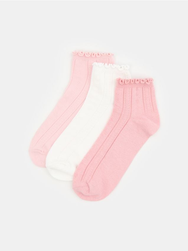 Sinsay - Șosete striate 3 pack - multicolor