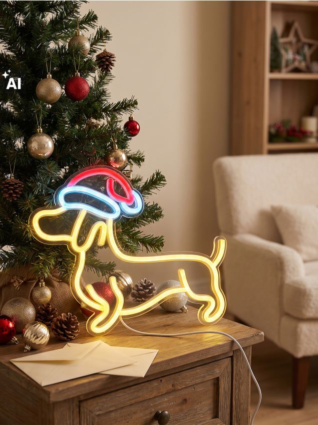 Sinsay - Božićni LED neon u obliku jazavčara