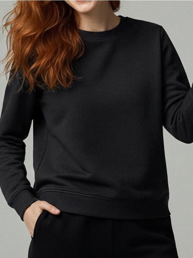 Sinsay - Bluză sport basic - negru